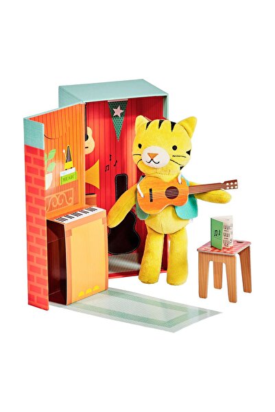 Hachette مجموعة ألعاب القطيفة ثيودور النمر في غرفة الموسيقى