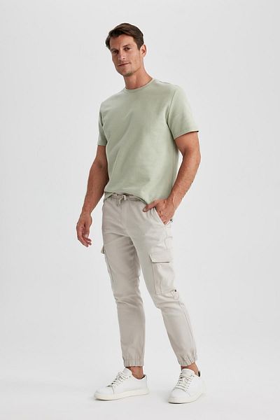 DeFacto Jogger Tactical Pants Slim Fit Slim Fit Regular Waist with Cargo Pocket W8024Az23Au