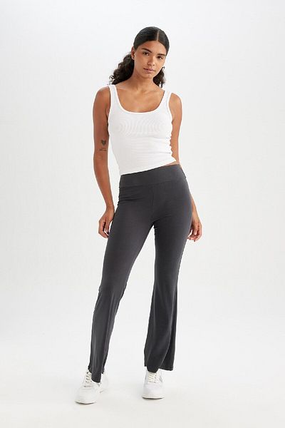 DeFacto DeFactoFit-Hose aus Modalstoff mit spanischem Bein – C0420AX24SM