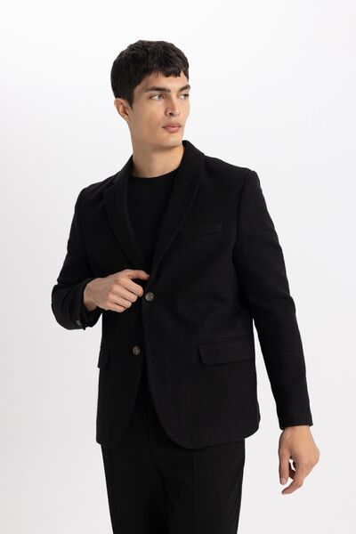 DeFacto Modern Fit Jacket Lapel Button Blazer Jacket B5736Ax23Au