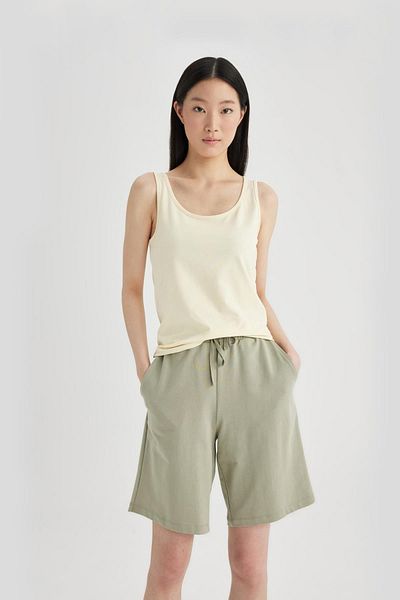 DeFacto Basic-Bermudashorts mit normaler Taille und geradem Bein – normale Passform N7439az24hs
