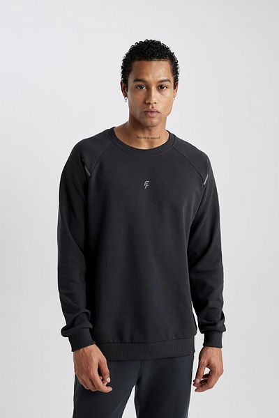 DeFacto Skuba Diver Sweatshirt mit Rundhalsausschnitt - C2311ax24sp