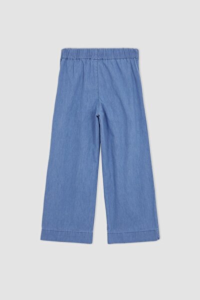 DeFacto Kız Çocuk Geniş Paça Jean Pantolon Z5899a623sm