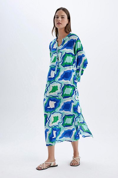 DeFacto Gemustertes Strandkleid im Regular Fit - Fall In Love D0452ax24sm