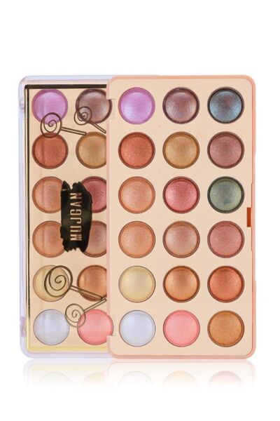 MUJGAN 18'li Sıcak Işıltı Far Paleti No 2