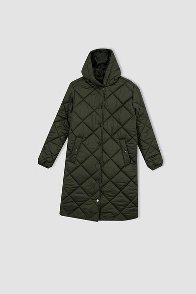 DeFacto Větruodolná parka s kapucí - vodoodpudivá, zaklapávací detail, prošívaná A3416ax23sp