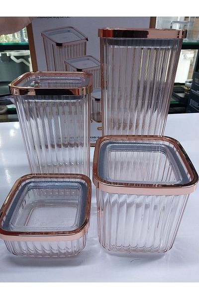 VİP AHMET Vip Ahmet Vp-343 Square Bkr Bracelet Kpk 4-Piece Storage Container