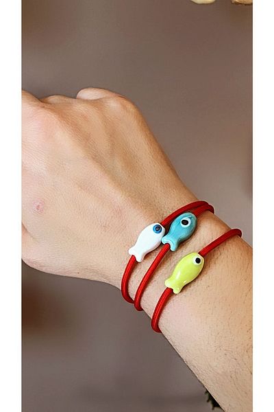 by özllem Glass White Fish Bracelet