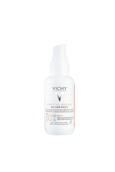 Vichy Capital Soleil Uv Age Daily Spf50 40 Ml + Liftactiv H.a. Epidermic Filler Serum 10 Ml Set