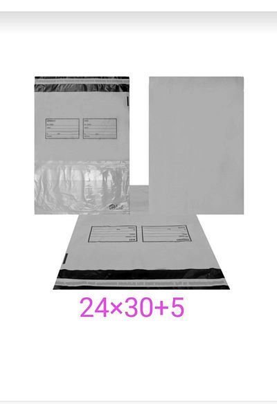 HOBİPİX 100 Pieces Small Size Pocket Cargo Bag 24x30+5 Dark Gray