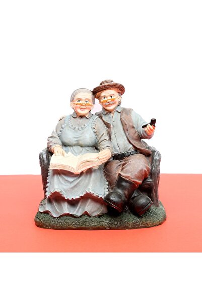 nilhediye Gazete Okuyan Nine Ve Puro İçen Dede Biblo