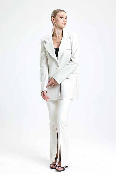 Sense FAIRY LEATHER JACKET WITH POCKET COVER AND LINING INSIDE| CKT33552TN Cream