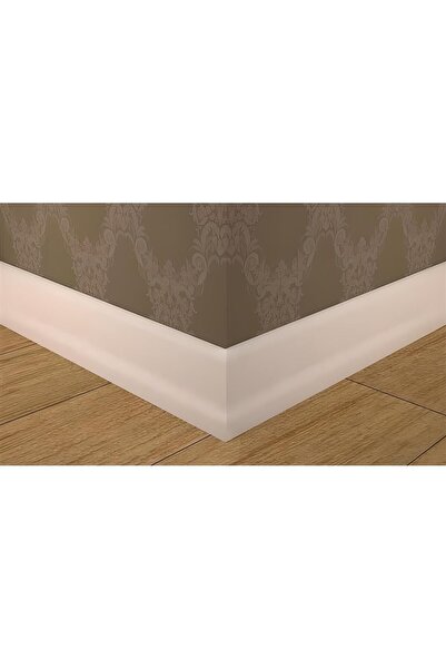 PashaDekor 10 Boy 25 Metre S501 8 Cm Lake Beyaz Parke Süpürgelik