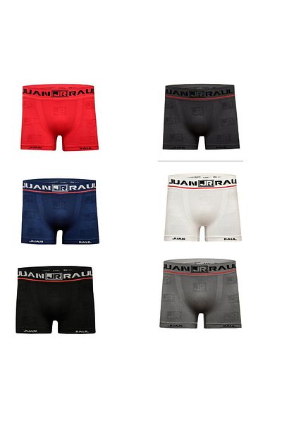 Juan Raul Ανδρικό Micro Seamless Premium Boxer 6 Pack