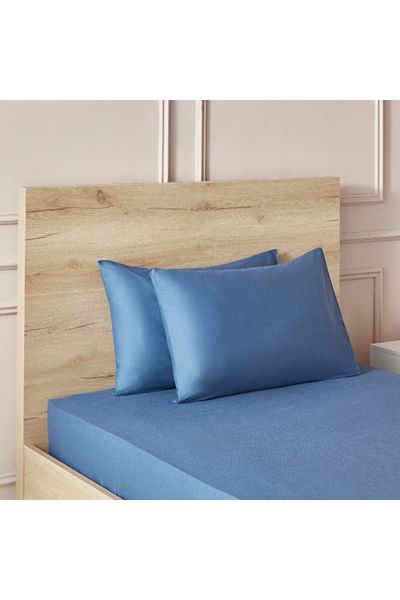 Home Box طقم أغطية وسائد قطنية أساسي مكون من قطعتين - 50×75 سم
