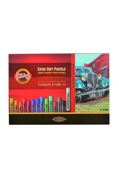 Koh-i Noor Toison D'or Extra Soft Crayon (THICK) 36 Colors