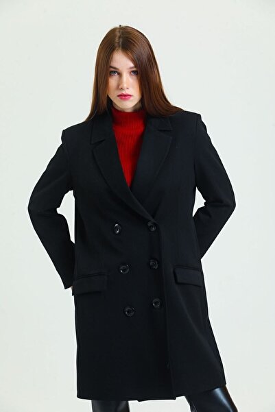 Sense 6-Button Lined Trench Coat| Kbn34605yn Black