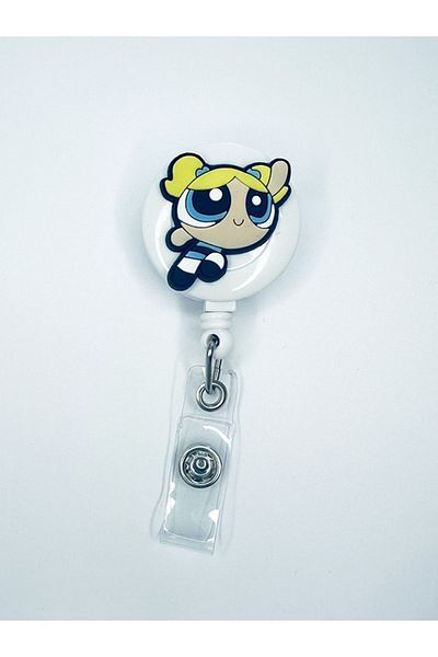 odaburada Power Puff Girls Figured Yoyo Collar Card Holder