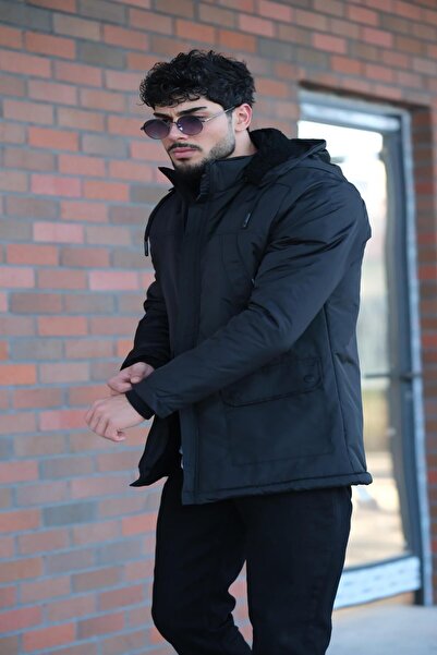 Stilkombin İçi Kürklü Torba Cepli Su Geçirmez Mont/kaban Pldp 2960