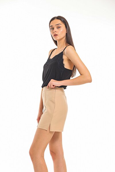 Sense Σορτς από ύφασμα Stone Color Hurrem - Şrt33538