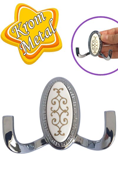 GLASWEN Seç Askı Krom Portmanto Askı Vestiyer Duvar Askısı Metal Dolap Elbise...