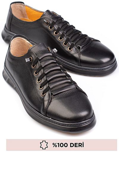 maximoda Pantofi pentru bărbați - piele naturală, fără șireturi, elastice și cusute
