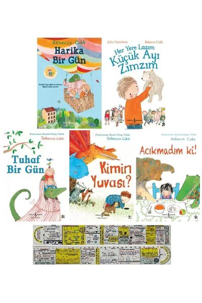 TÜRKİYE İŞ BANKASI KÜLTÜR YAYINLARI Rebecca Cobb 5 Kitap Set/Harika Bir Gün+T...