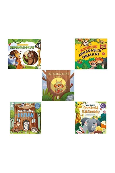 Sincap Kitap Okul Öncesi Orman Seti / Hareketli - Üç Boyutlu - Cırt Cırtlı - ...