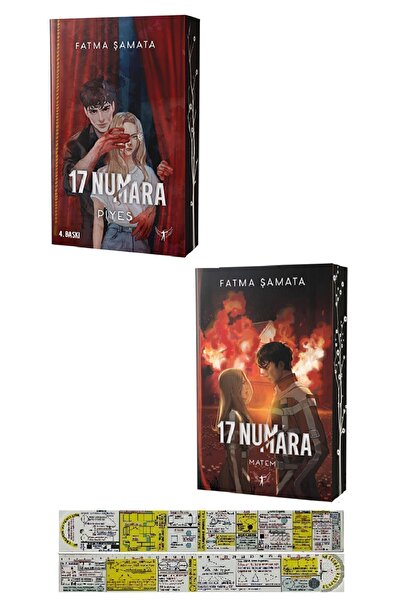 Artemis Yayınları 17 Numara 2. ve 3. Kitaplar Seti Piyes + Matem Fatma Şamata + Matematik Öğreten Cetvel