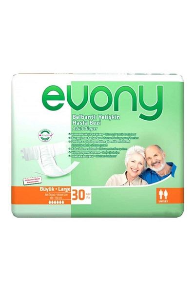 Evony Adult Patient Diapers Large Large Size 30pcs