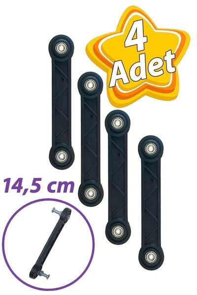 GLASWEN 4 Adet Beşik Sallama Aparatı Siyah 14.5 Cm