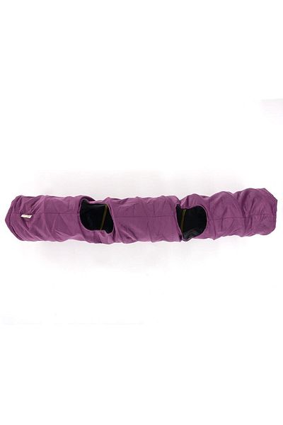 Dilekita Foldable Tall Velvet Cat Tunnel (Purple)