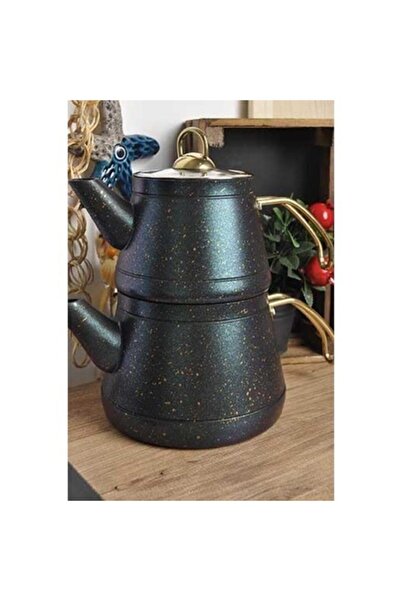 ERN Siyah Granit Çaydanlık