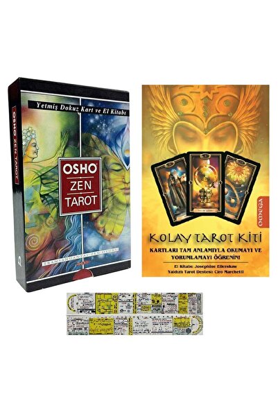 Omega Yayınları Osho Zen Tarot Seti + Kolay Tarot Kiti 2'li Set + Matematik Ö...