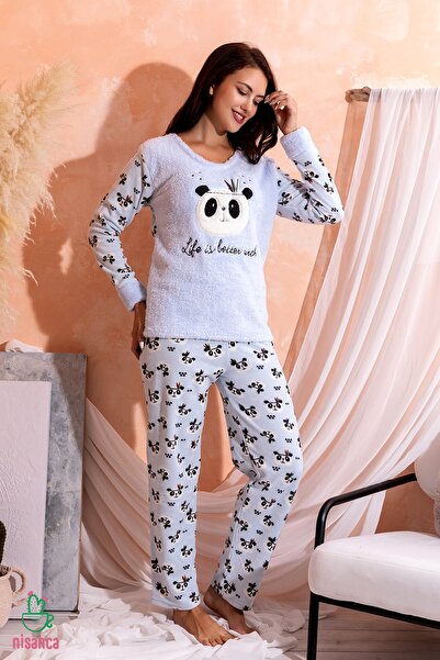 nisaNCa Set de pijamale din lână Welsoft de iarnă - pijamale de Anul Nou