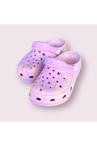 AkınalBella Lilac Girl's Slippers Sandals - Light Closed Cross