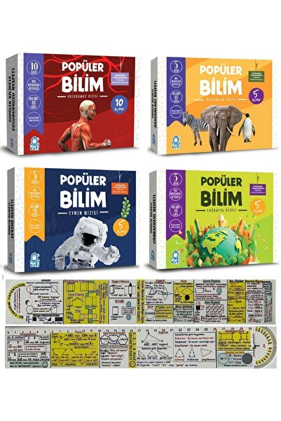 Mavi Kirpi Popüler Bilim Vücudumuz+Hayvanlar+Evren+Coğrafya Dizisi 25 Kitap S...