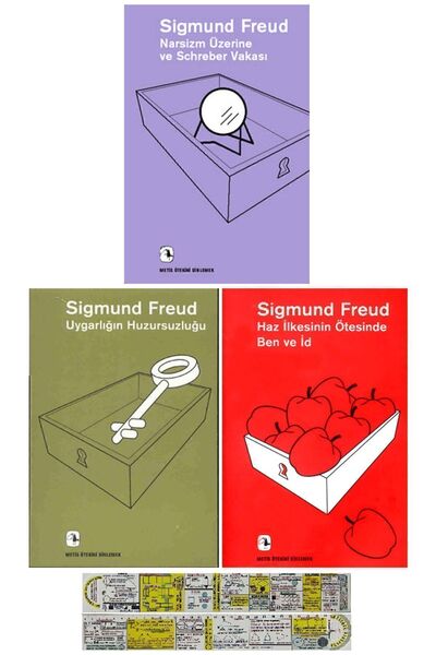 Metis Yayınları Sigmund Freud 3 Kitap Set/Narsizm Üzerine+Uygarlığın Huzursuz...