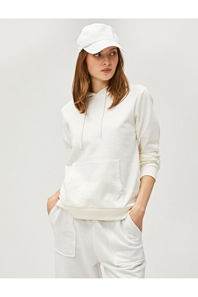 Koton Φούτερ Basic με κουκούλα και τσέπη καγκουρό