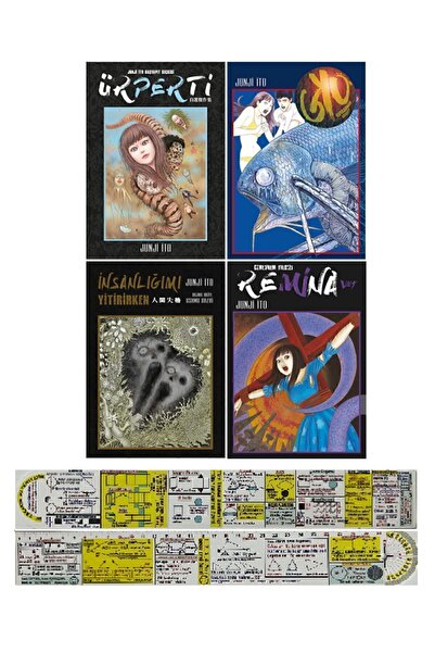 Gerekli Şeyler Junji İto 4'lü Manga Seti / Ürperti + GYO + İnsanlığımı Yitiri...