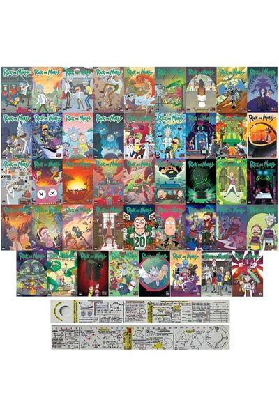 Marmara Çizgi Rick And Morty 44 Cilt Çizgi Roman Seti + Matematik Öğreten Ayraç