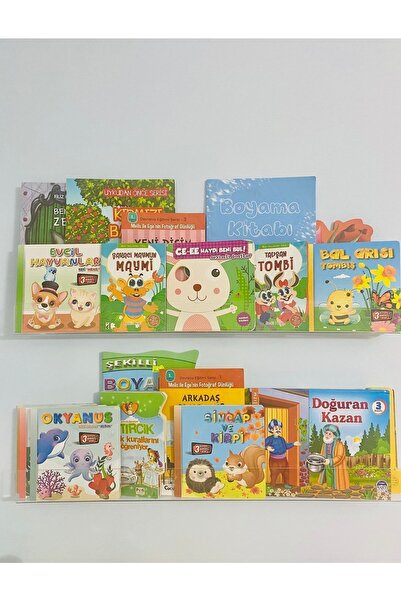 ipeksi pleksi 2'li Kitaplık Rafı 50 Cm 5 Cm