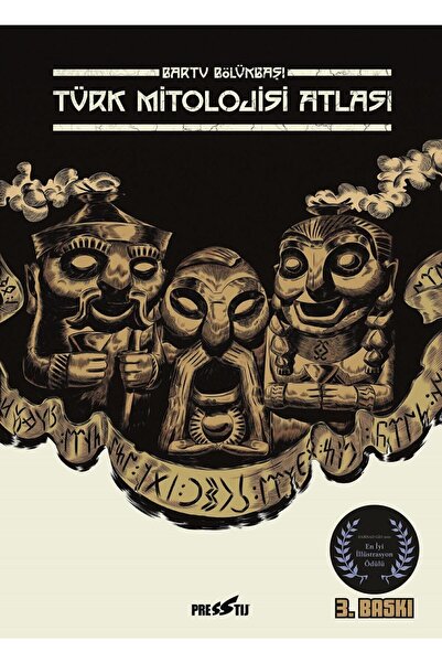Presstij Kitap Türk Mitolojisi Atlası - Sert Kapak 4. Baskı - Bartu Bölükbaşı