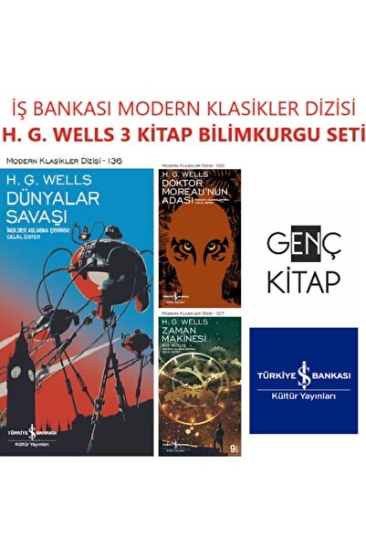 TÜRKİYE İŞ BANKASI KÜLTÜR YAYINLARI Iş Bankası H.g. Wells 3 Kitap Set Modern ...