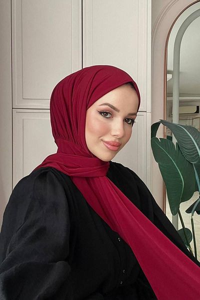 SAYRA Бордови шал с копчета за жени