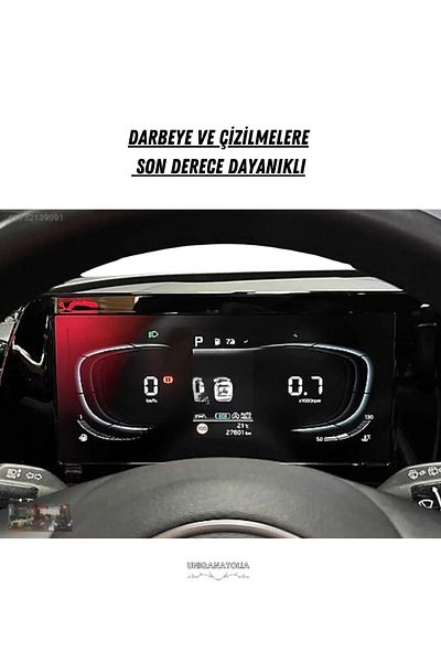 UniqAnatolia Kia Sportage 2020 2021 2022 8 Inch Ghost Instrument Compatible Nano Screen Protector