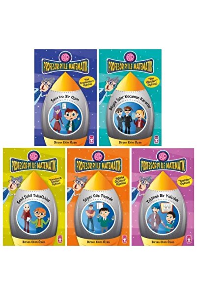 Timaş Çocuk Profesör Pi Ile Matematik 2. Seri 5 Kitap Set / 3-4. Sınıf Matema...