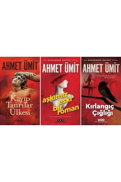 Yapı Kredi Yayınları Ahmet Ümit 3 Kitap Set / Kayıp Tanrılar Ülkesi - Aşkımız...