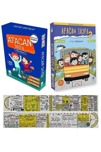 Mavi Kirpi Afacan Tayfa 1. ve 2. Setler 20 Kitap 1. Sınıf Okuma Seti + Matema...