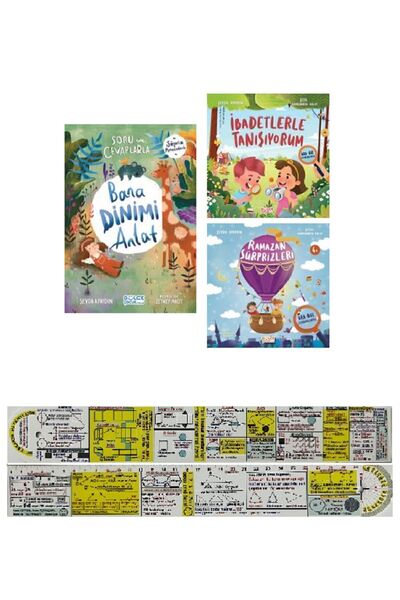 Timaş Çocuk Şeyda Apaydın 3 Kitap Set / Bana Dinimi Anlat + İbadetlerle Tanış...